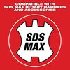 Milwaukee 15inch MAX-LOK SDS MAX Extension, small