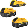 DEWALT 20V MAX 20V 2Ah/4Ah/6Ah Lithium Ion Power Tool Battery Pack with Fuel Indicator (3 Pack), small image number 1