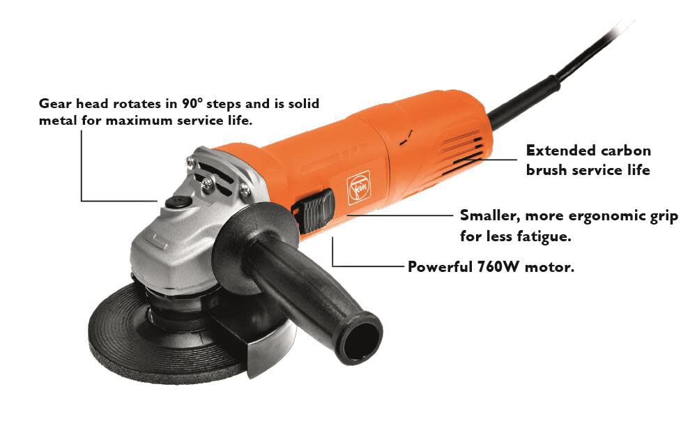 Fein WSG7-115 4-1/2 In. Angle Grinder, large image number 3