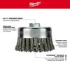 Milwaukee 3-1/2 In. Carbon Steel Knot Wire Cup Brush, small image number 3
