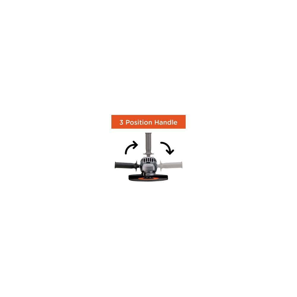 Black and Decker Angle Grinder 4 1 2in 6.5Amp 120V BDEG400 Acme