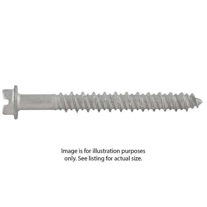 DEWALT Ultracon+ Screw Anchors S 1/4 Inch X 1-3/4 Inch-Silver Hex Washer, Gimlet, large image number 0