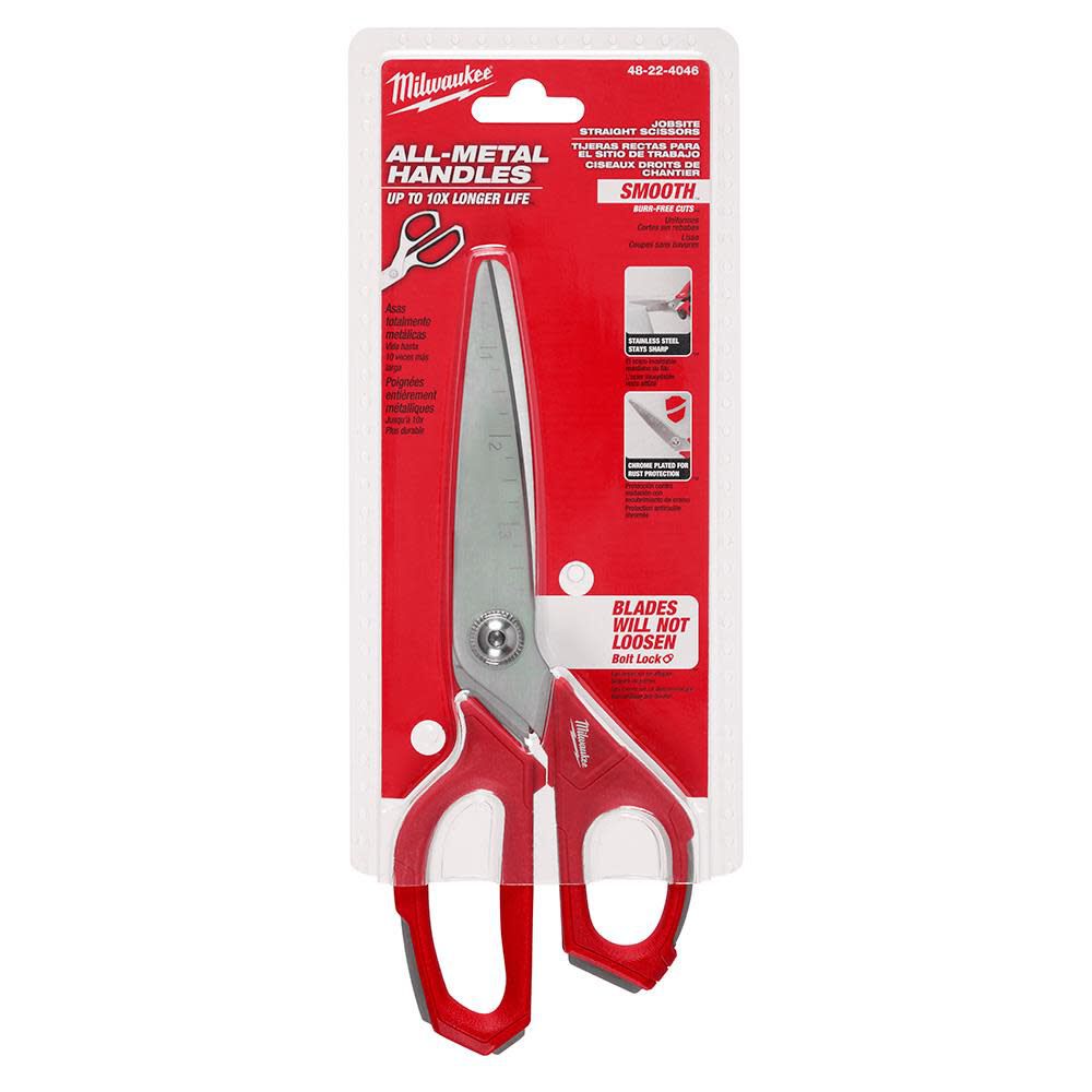 Milwaukee Jobsite Straight Scissors, large image number 12