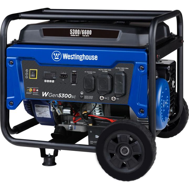 Westinghouse Outdoor Power 6,600 Peak Watt 49-State Portable Generator with CO Sensor, large image number 9