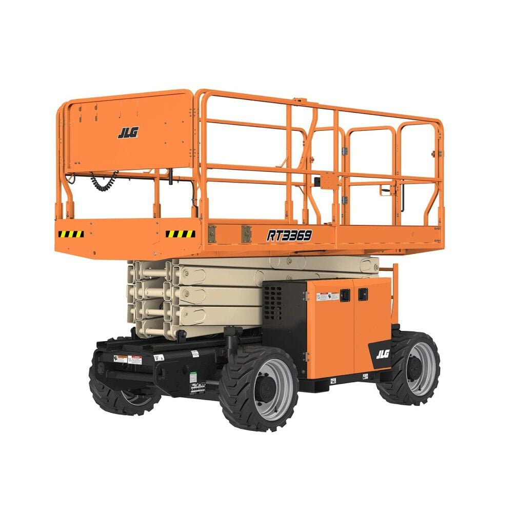JLG 33' Rough Terrain Scissor Lift Engine Powered 2WD RT3369