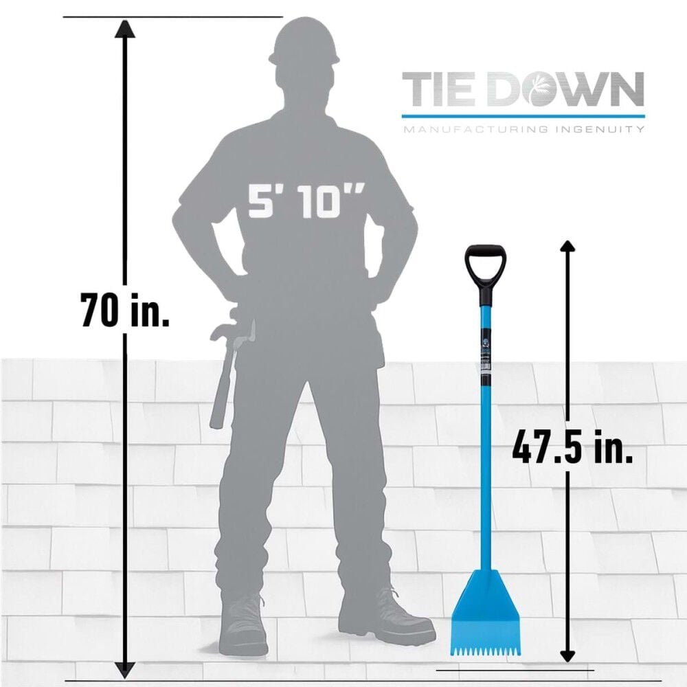 Tie Down 47.5 Inch El Burro Alloy Steel Shingle Shovel, large image number 4