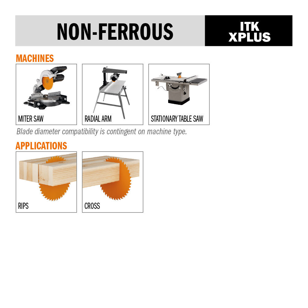 CMT 7-1/4In x 56Tooth ITK Plus for Non-Ferrous and Trex, large image number 3