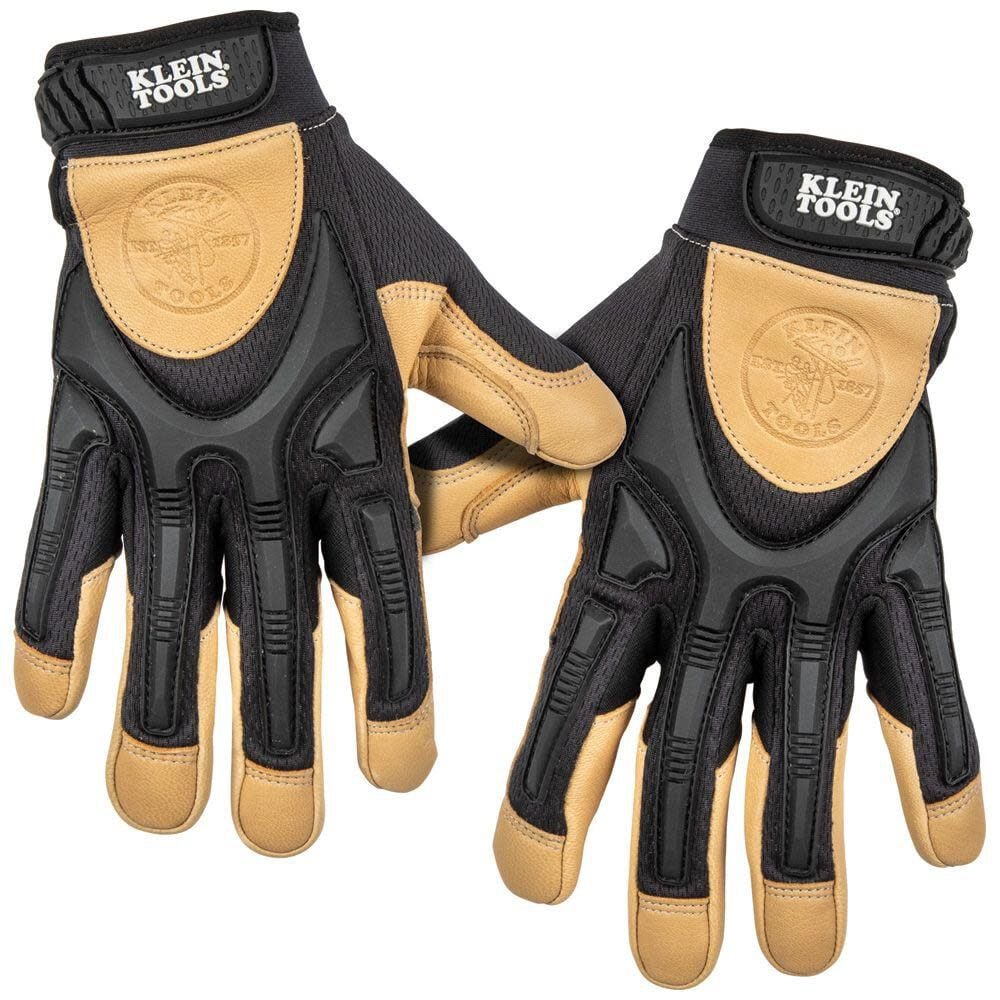 Klein Tools Pair of Leather Work Gloves - Large, large image number 1