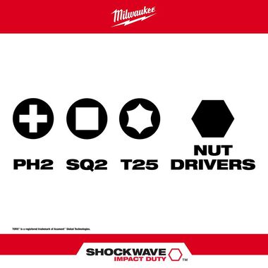 Milwaukee SHOCKWAVE 10-Piece Impact Driver Guide Bit Set, large image number 2