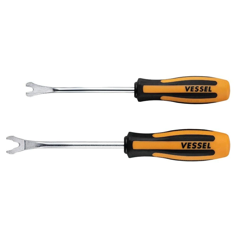 VESSEL MEGADORA Clip Remover Screwdriver Set Easy-Grip Trim Tools 2-Pieces, large image number 1