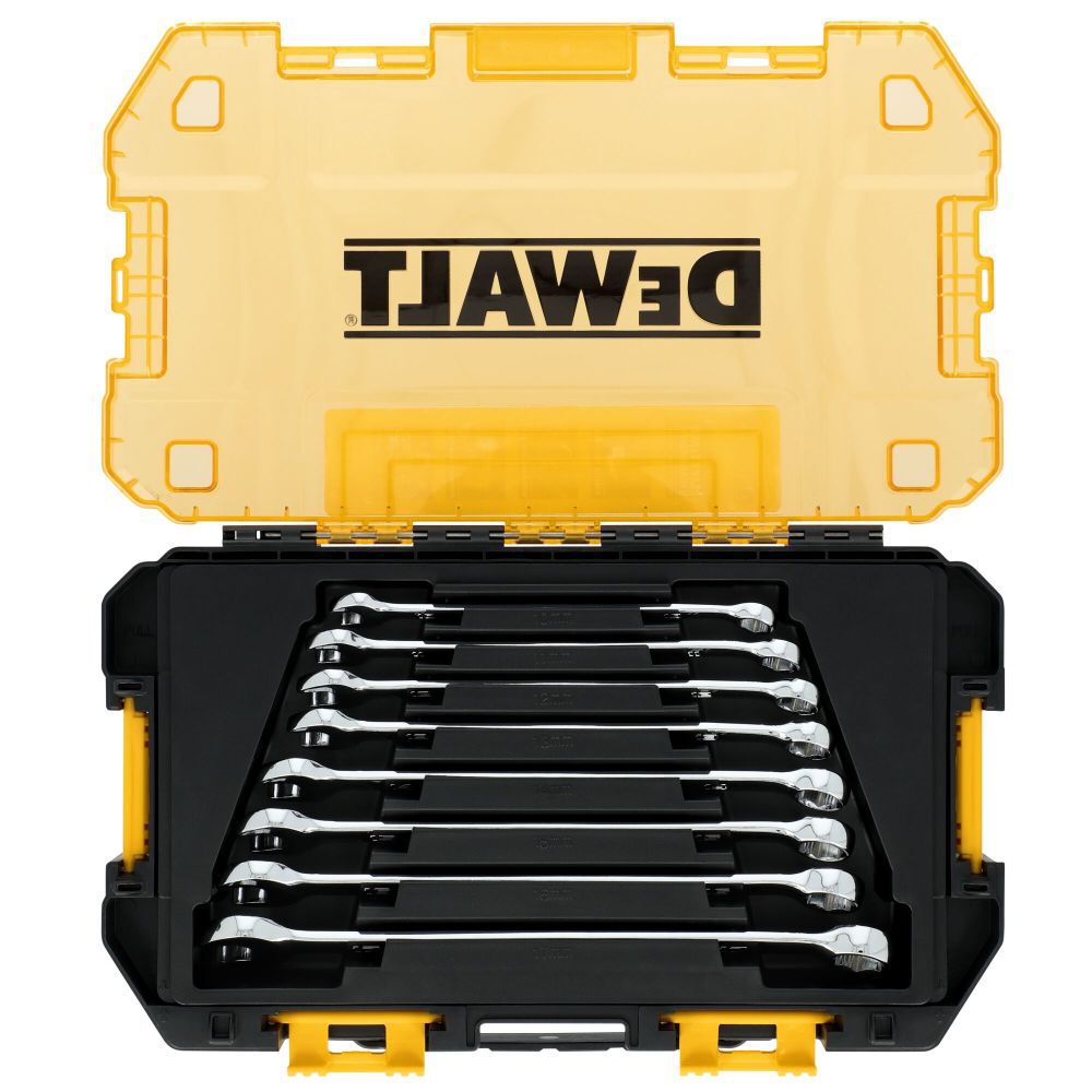 DEWALT TOUGHSERIES 8 Piece Metric Combination Wrench Set, large image number 6