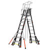 Little Giant Safety Cage Model 8 Ft. to 14 Ft. IAA FG with Wheel Lift and Ratchet Levelers, small
