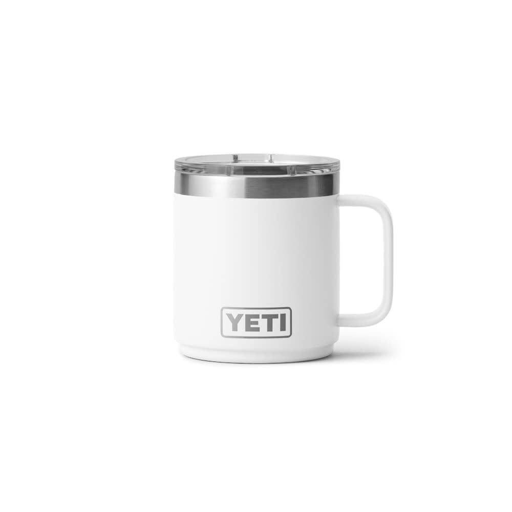 YETI Rambler 10 Oz Stackable Mug with Durasip Ceramic Lining, White – 21071507352