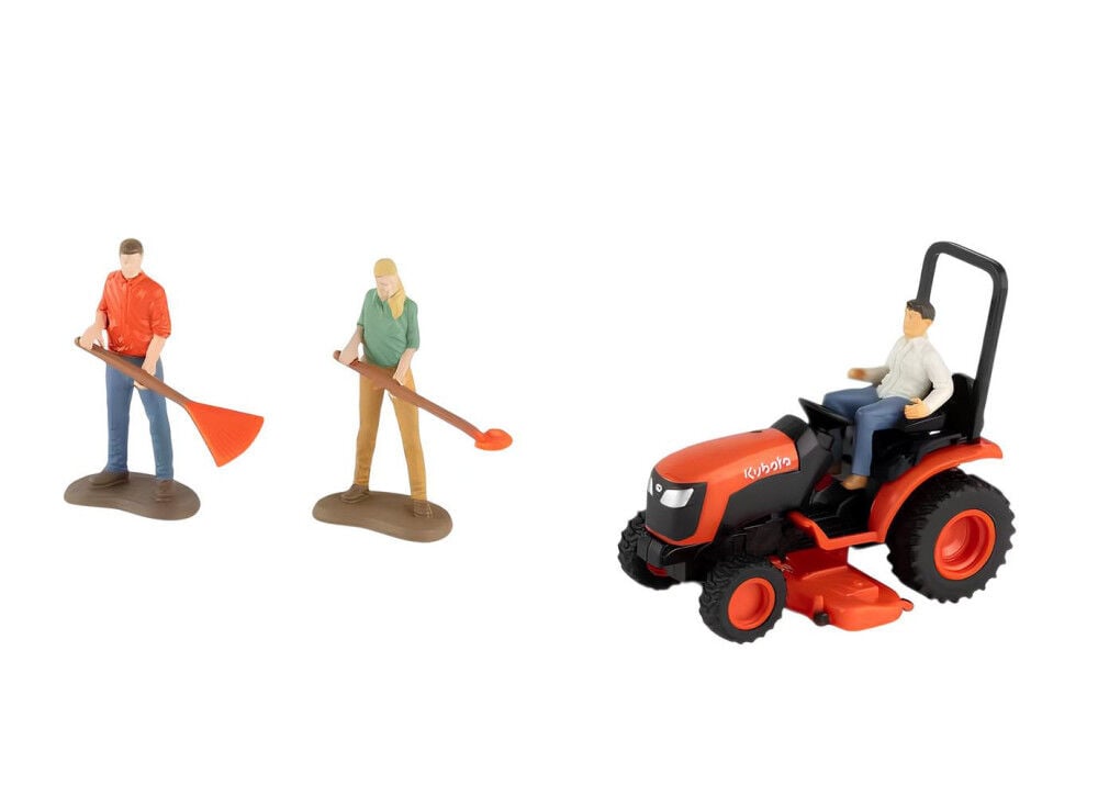 Kubota Parts 1:32 Scale Lawn Care Playset with Truck and Mower 15 Pieces, large image number 2