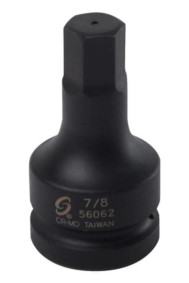 Sunex 1 Inch Dr Hex Driver Socket 7/8 Inch