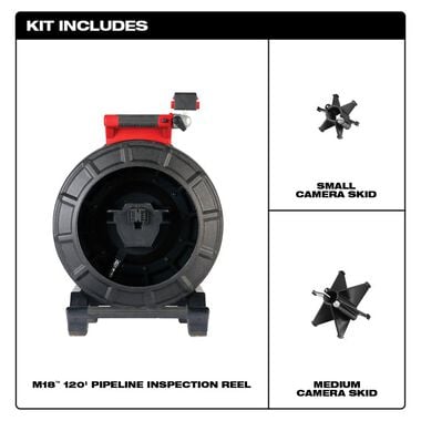 Milwaukee M18 120 ft Pipeline Inspection Reel (Bare Tool), large image number 1