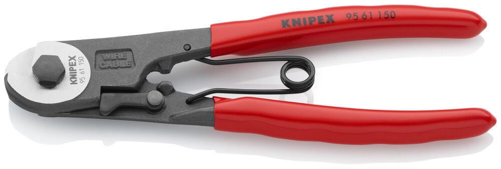 Knipex 6 Inch Steel Bowden Cable Cutter with Plastic Handle – 95 61 150 SBA