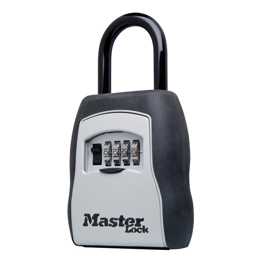 Master Lock 3-1/4 Inch Metal Body 4-Digit Locking Combination Lock Box – 5400D