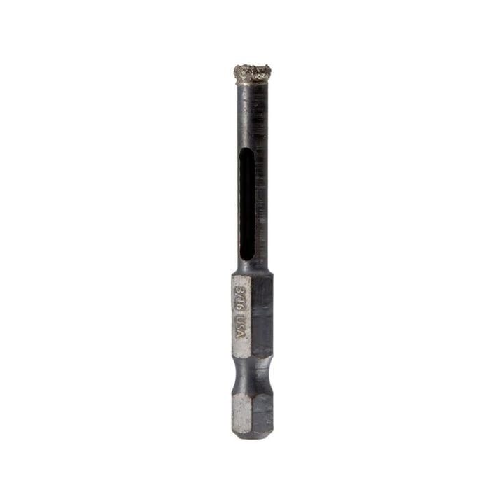 Spyder 3/16 Inch Diamond Edge Hole Saw Bit, 1/4 Inch Hex Quick Connect Arbor