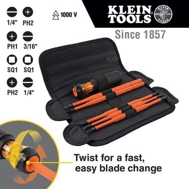 Klein Tools Insul Changeable Drivers w/ Pouch, large image number 1