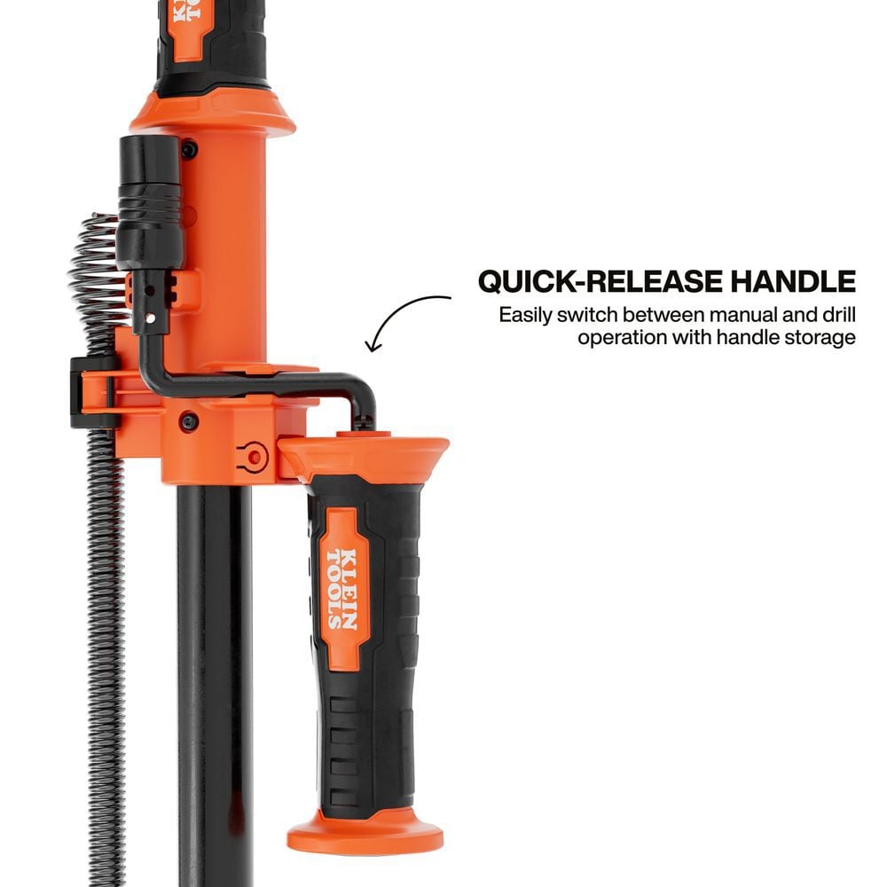 Klein Tools 6 Foot Steel Toilet Auger, large image number 4