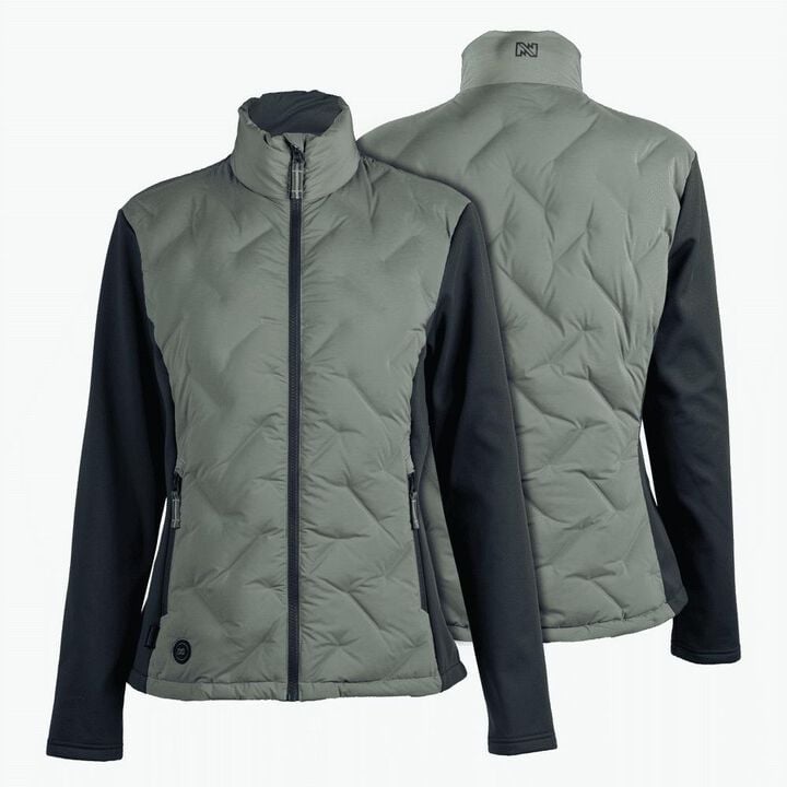Mobile Warming Womens Aria Hybrid Green and Black Heated Jacket Kit 2X