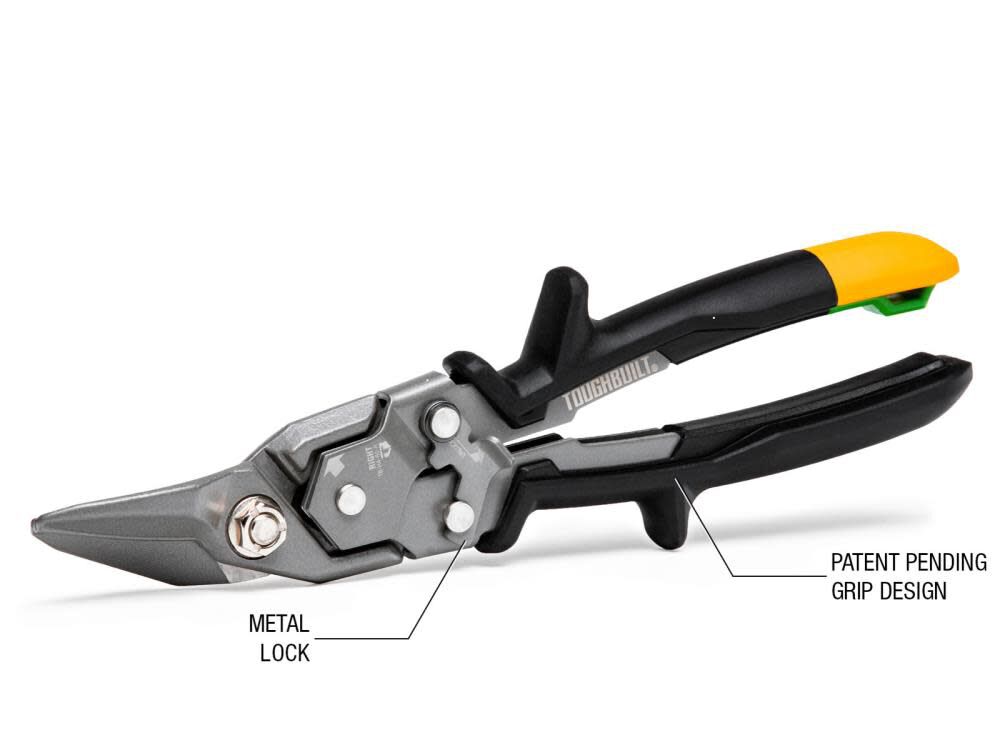Toughbuilt Right Cut Aviation Snips, large image number 5