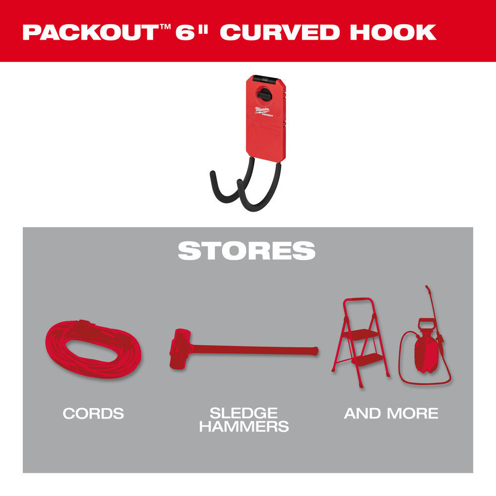 Milwaukee PACKOUT 6 Curved Hook, large image number 9