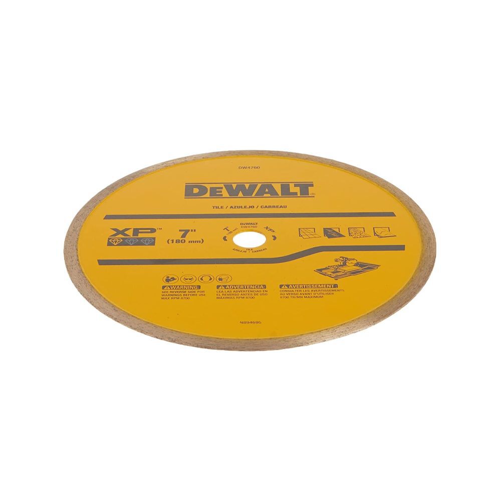 DEWALT 7-in x 0.06-in Ceramic Tile Blade Wet, large image number 6