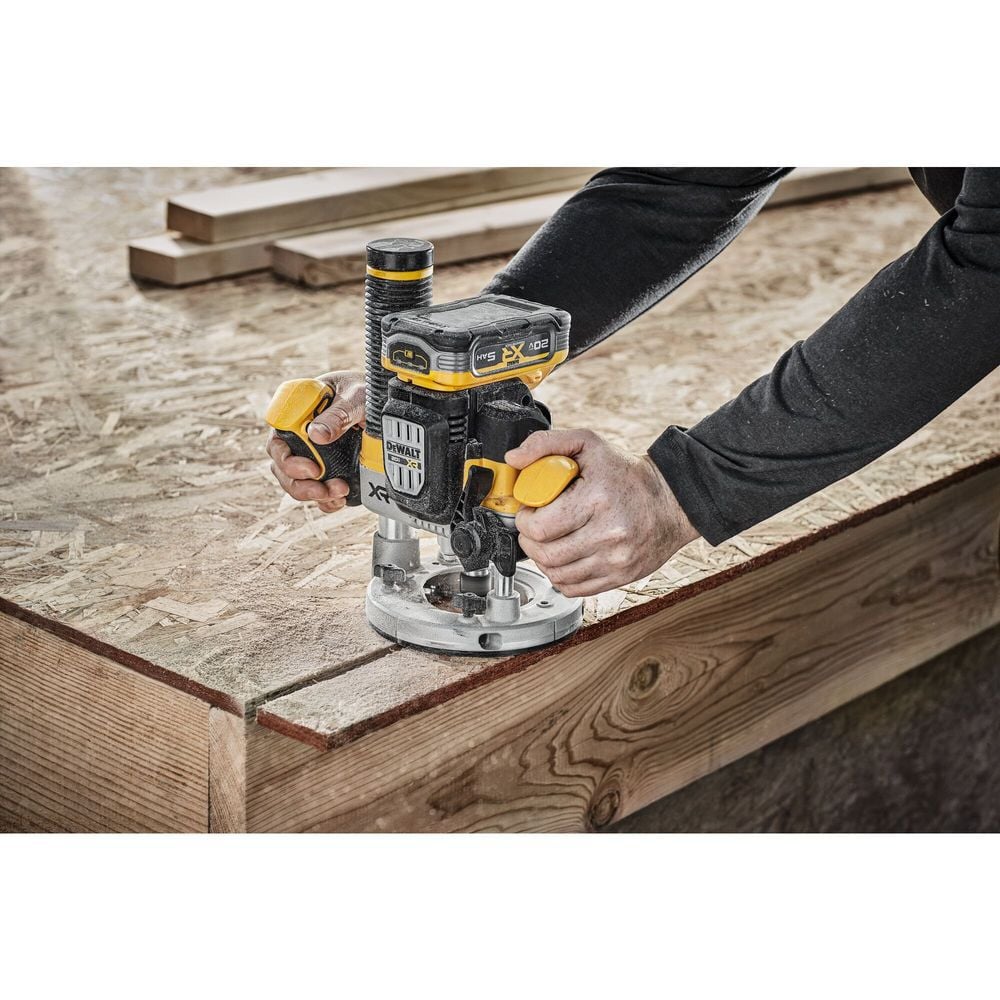 DEWALT 20V MAX XR 2-1/4 Peak HP Plunge Router (Bare Tool), large image number 10