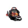 Veto Pro Pac 40 Lbs Small Zippered Compact Tool Backpack, Black/Red, small image number 4