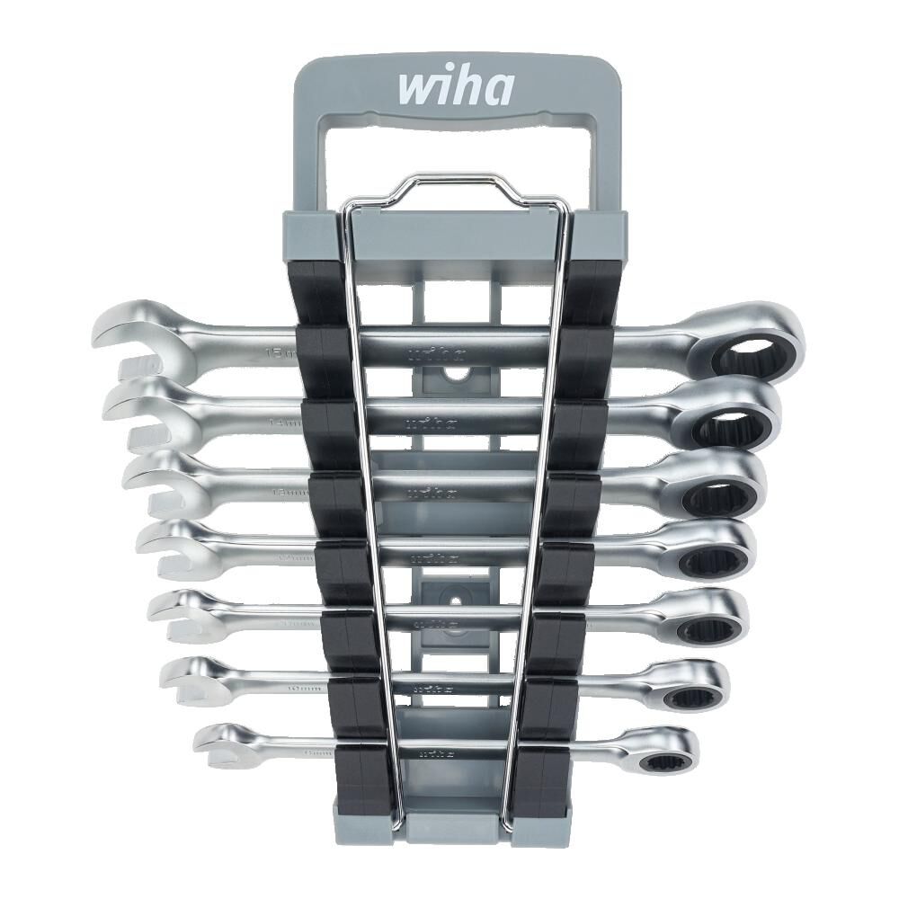 Wiha Combination Ratchet Wrench Set Metric 7pc, large image number 1