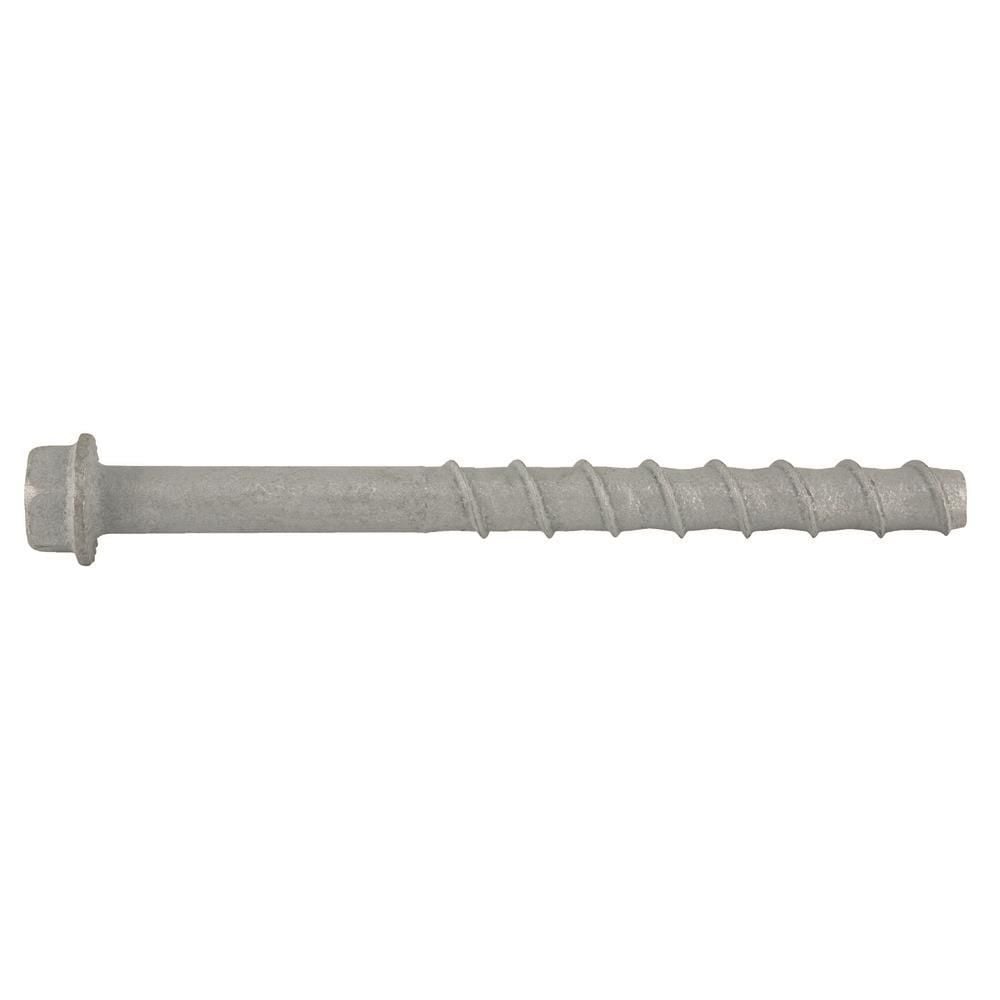 DEWALT Screw-Bolt+ 5/8 x 8 Inch Mechanically Galvanized Hex Head Concrete Screw Anchor 25 Pieces, large image number 1