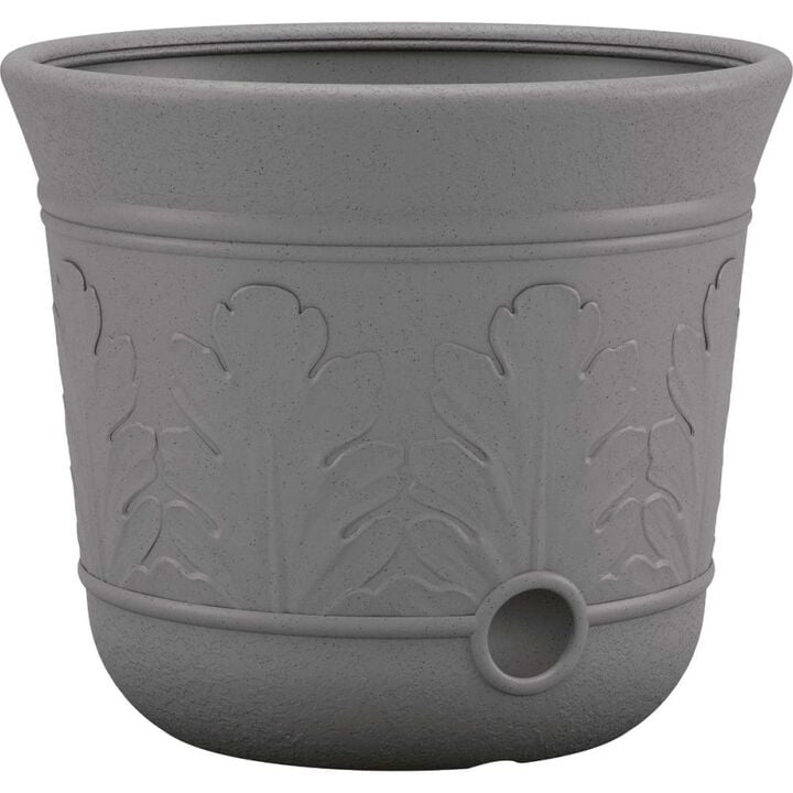 Suncast 300 Ft. Resin Speckle Standing Hose Pot, Gray