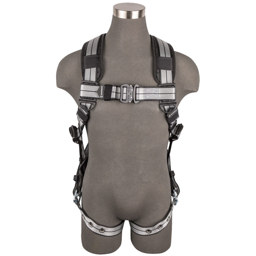 Safewaze PRO Slate Full Body Harness: Alu 1D, Alu QC Chest, TB Legs - 020-1232