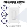 Lutron Maestro LED+ 120V 150W Gloss White Motion Sensor & Dimmer Switch, small image number 3