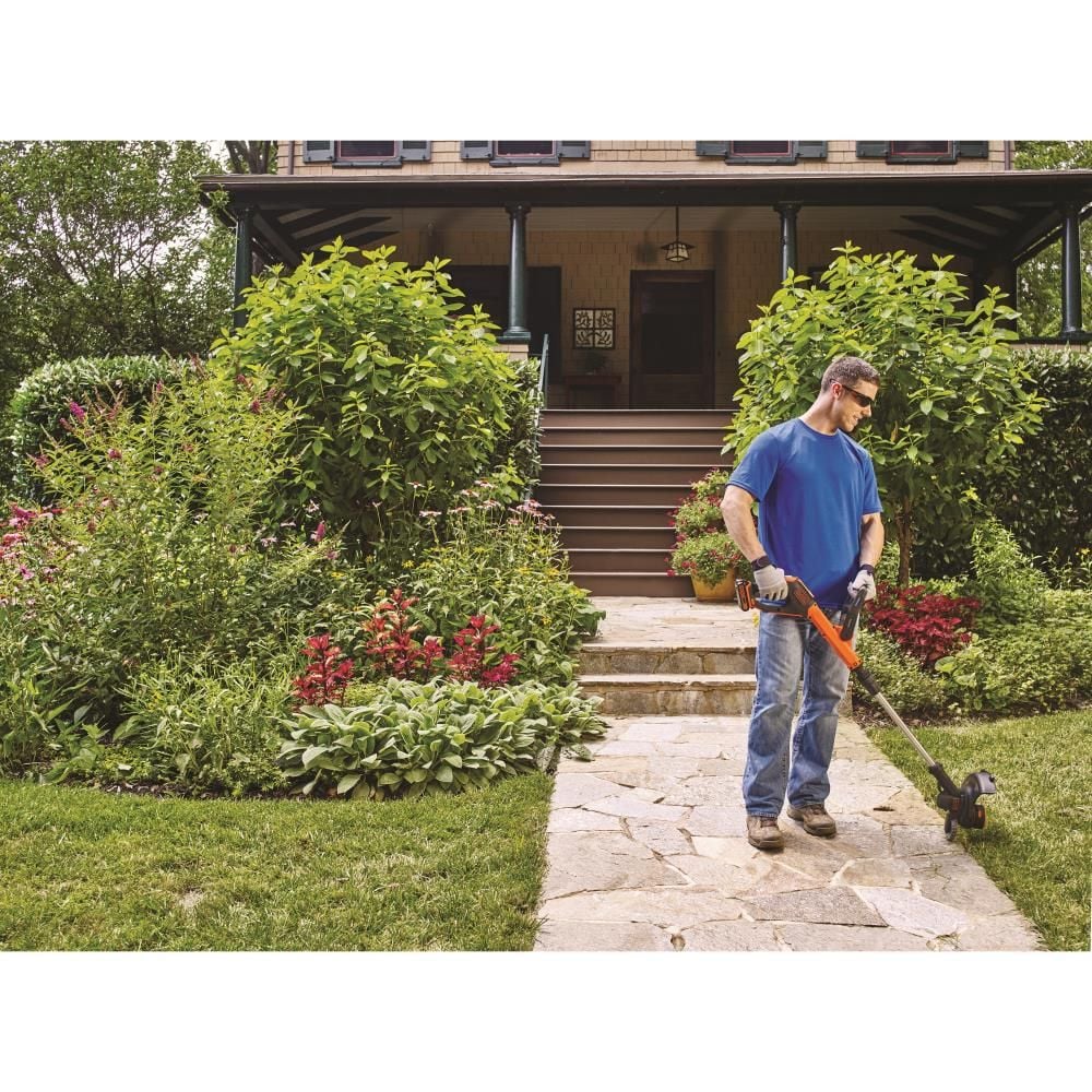 Black and Decker EASYFEED 20V MAX 12-in Straight Cordless String Trimmer & Edger (LSTE525), large image number 2
