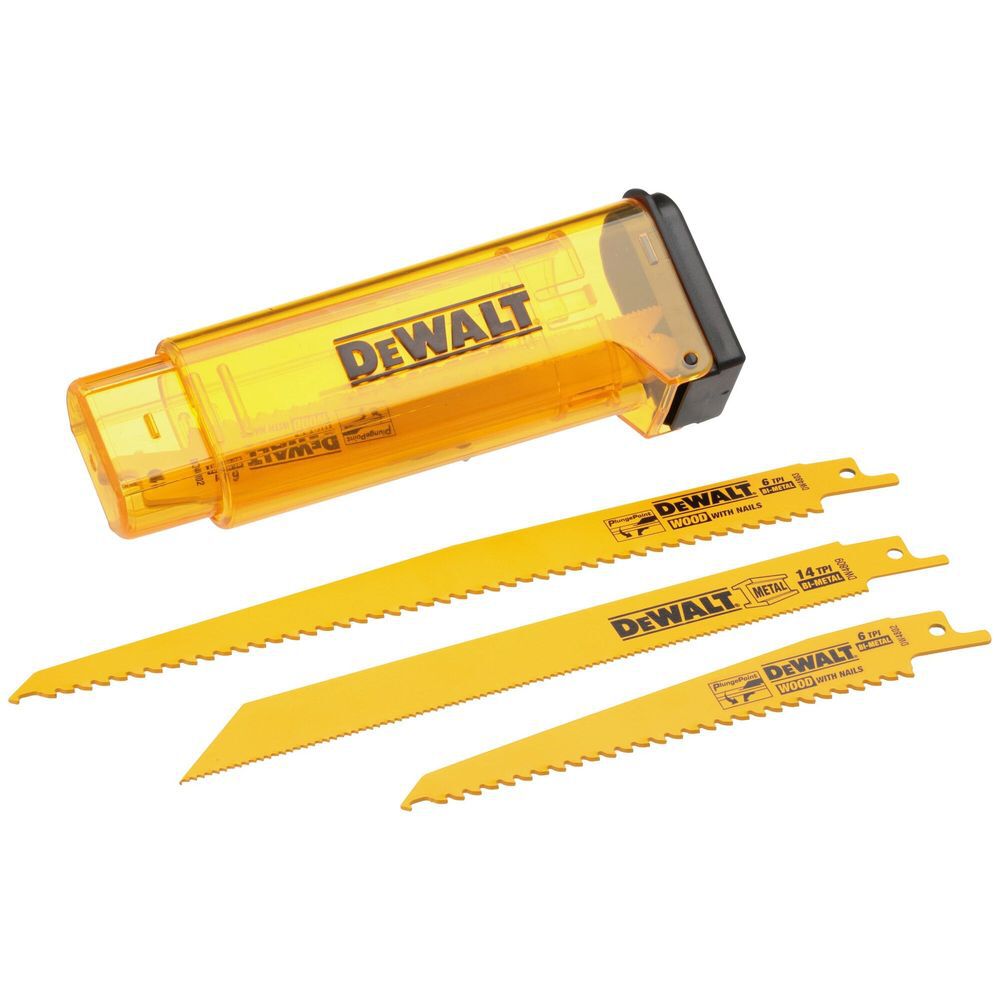 DEWALT Reciprocating Saw Blades Bi-Metal Set With Case 10pc, large image number 2