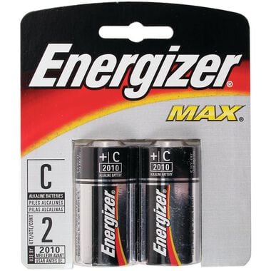 Energizer Max C Cell 1.5V 8.3mAh Alkaline Non-Rechargeable Battery 2pk