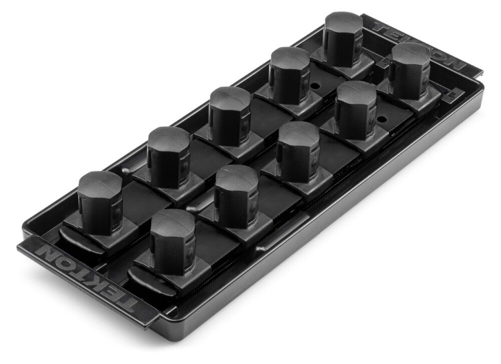 Tekton 10 Slot Universal Socket Organizer for 3/4 Inch Drive Sockets and Bit Sockets, Black, large image number 2