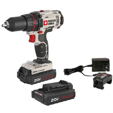 Porter Cable 20V 1/2-Inch Lithium-Ion Cordless Drill (PCC601LB) Kit