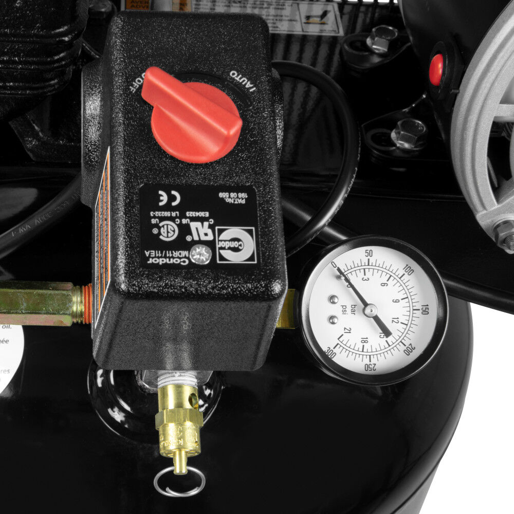 Industrial Air Compressor 1.6 HP 20 Gallon Portable Cast Iron Belt Drive, large image number 11
