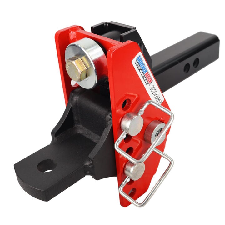 Shocker Hitch Impact 14K 2 Inch Cushion Hitch & Drawbar with 1 Inch Hole