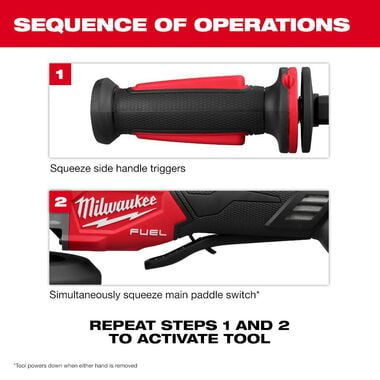 Milwaukee M18 FUEL 4-1/2 in / 5 in Dual-Trigger Braking Grinder (Bare Tool), large image number 7
