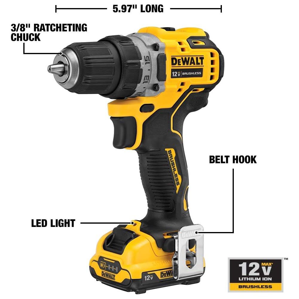 DEWALT 12V MAX Cordless Drill & Driver Combo Kit & Plunge Router Bundle, large image number 7