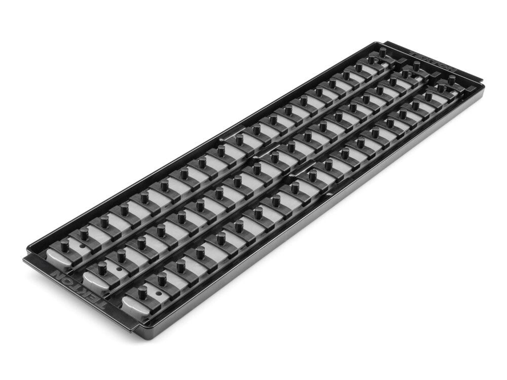 Tekton 1/4 Inch Drive 3-Rail Socket Organizer Set, Gray (60-Tool) Tekton 1/4 Inch Drive 3-Rail Socket Organizer Set, Gray (60-Tool)