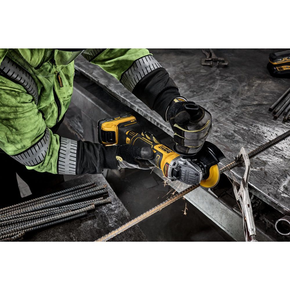 DEWALT 20V MAX XR 4 1 2 Inch 5 Inch Grinder Kit with XR POWERPACK DCG410WW1 Acme Tools