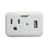 Prime 3 Prong 1 Outlet with 1 Port USB Charger, small image number 1