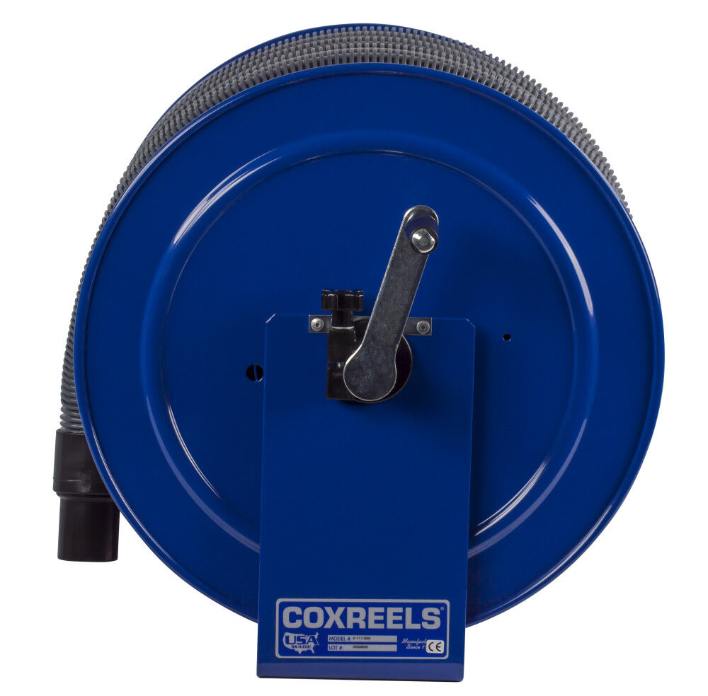 Coxreels Hose Reel Vacuum Only Direct Crank Rewind 1 1/2in 2in ID 35' Hose Capacity, large image number 6