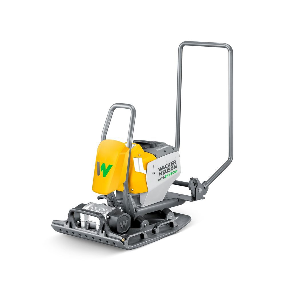 Wacker Neuson APS2050E Battery Vibratory Plate with 2 BOB10 Batteries & Quick Charger, large image number 1